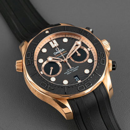 Omega Seamaster Diver 300M Chronograph Pink Gold 44mm