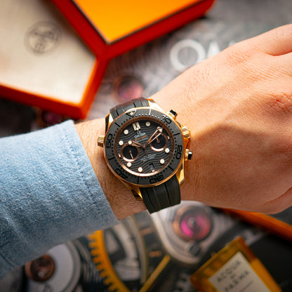 Omega Seamaster Diver 300M Chronograph Pink Gold 44mm