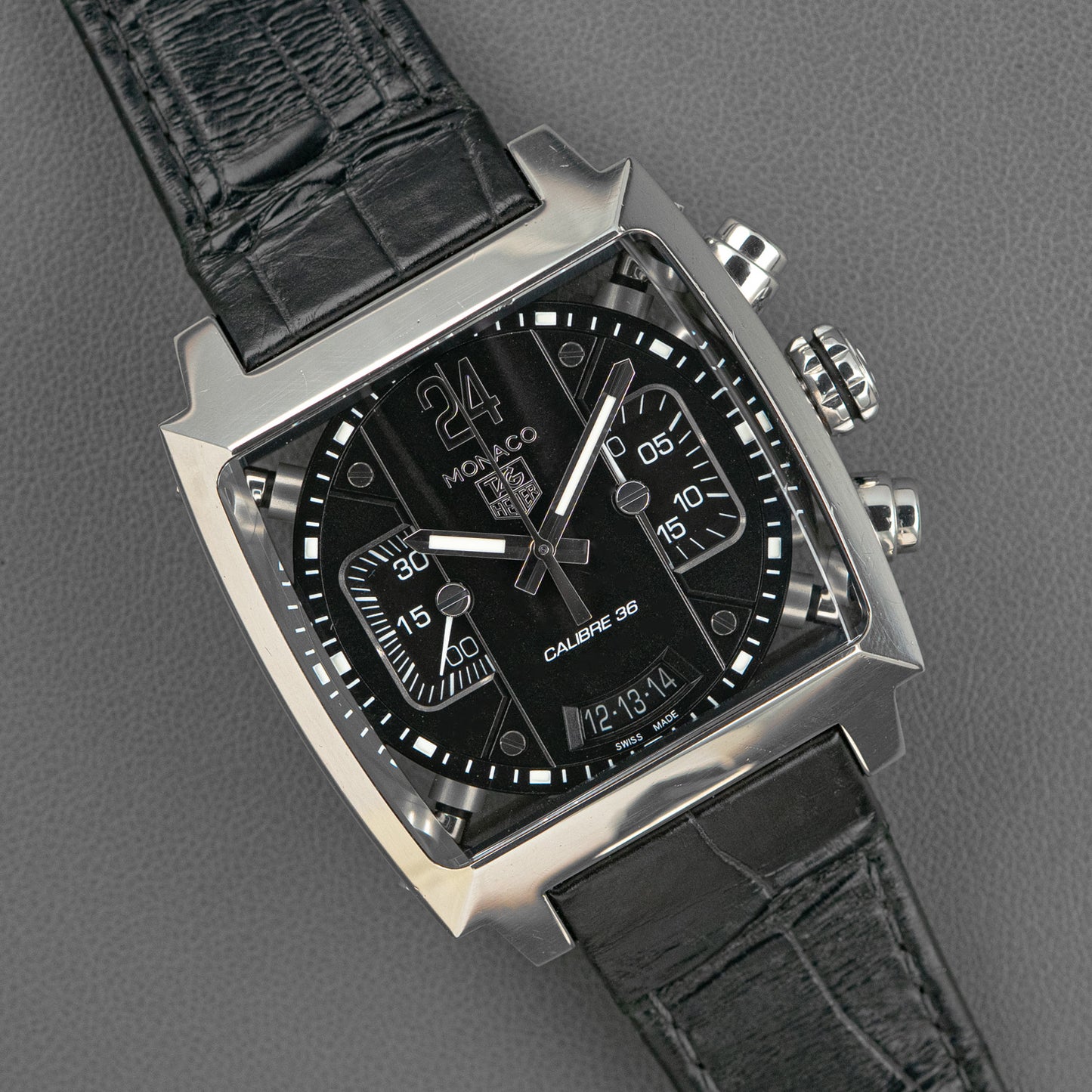 TAG Heuer Monaco Twenty Four Calibre 36 Black Dial 40.5mm