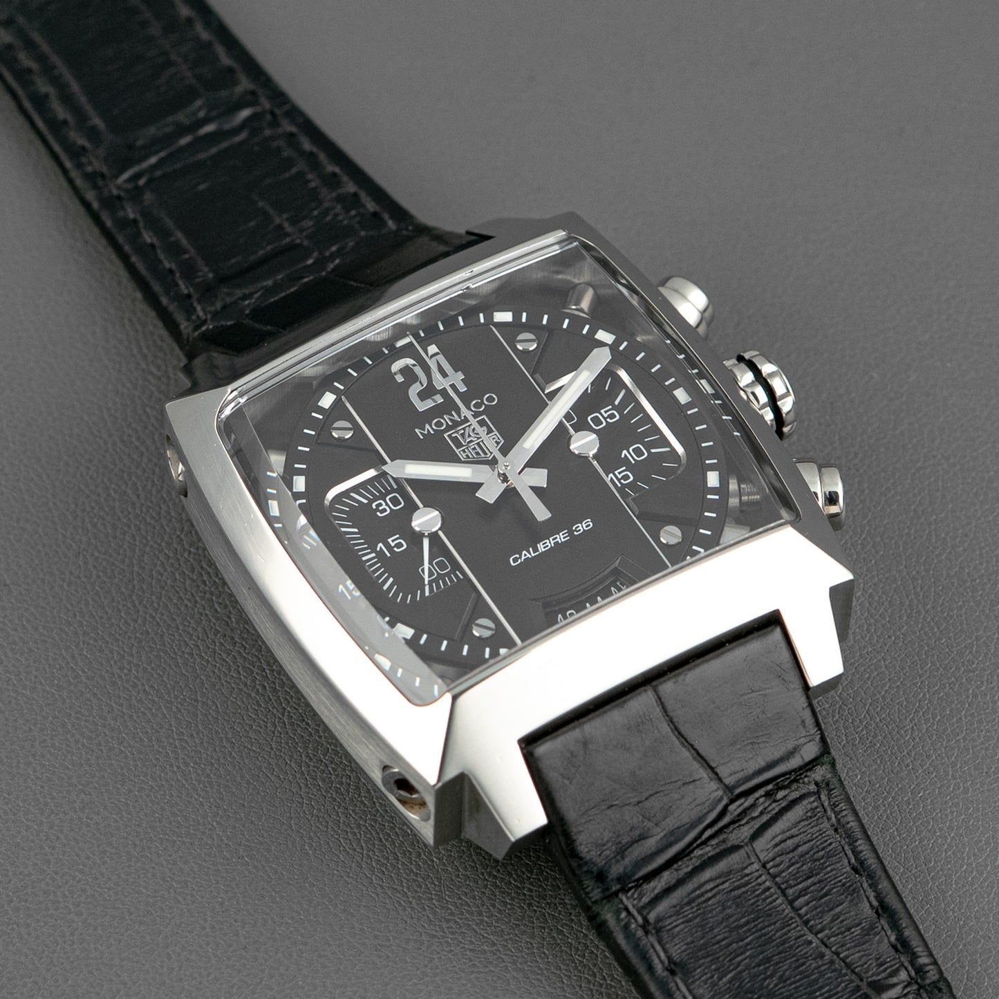 TAG Heuer Monaco Twenty Four Calibre 36 Black Dial 40.5mm