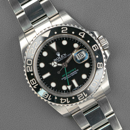 Rolex GMT-Master II 116710LN  Black Dial and Bezel 40mm