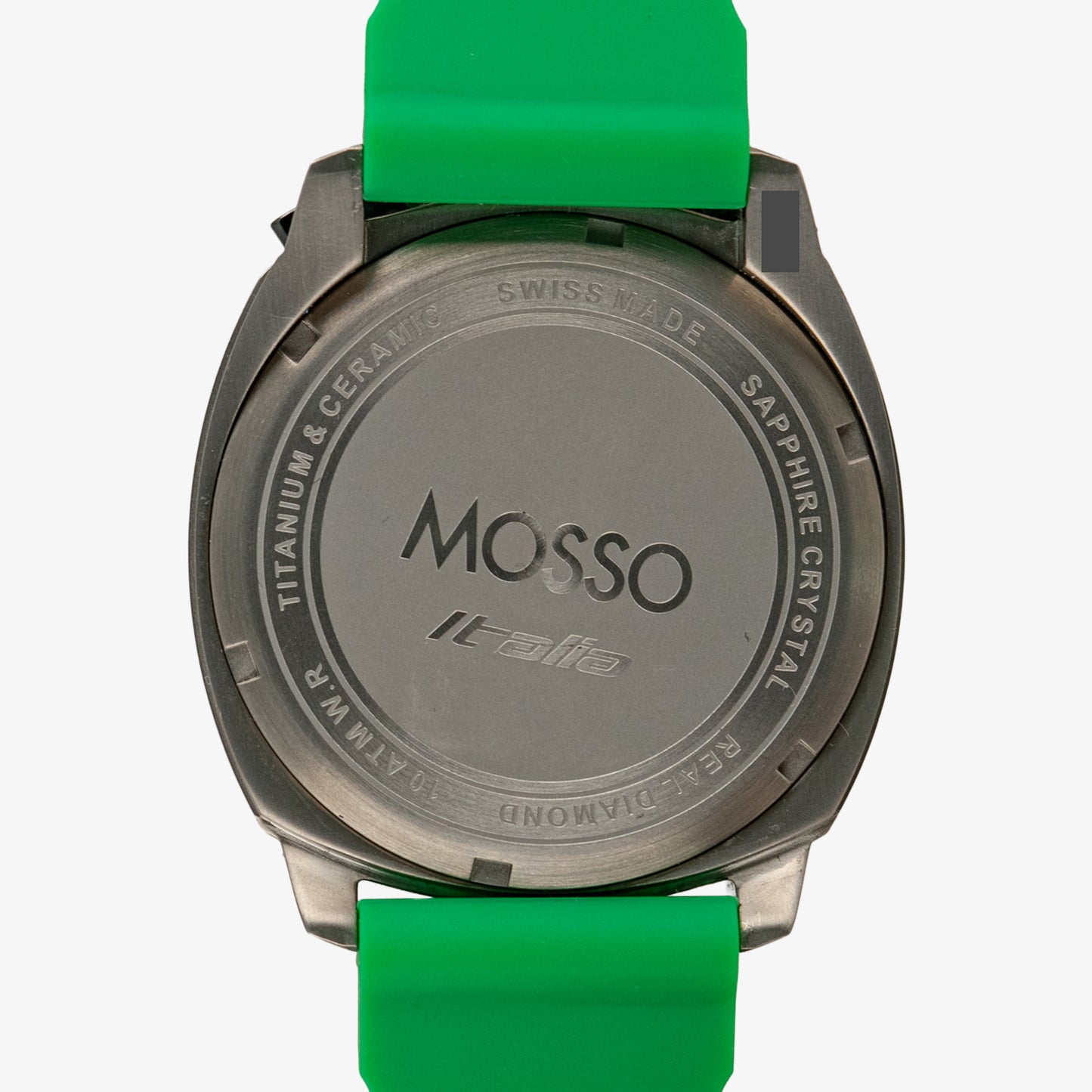 Mosso Italia Chronograph Green Dial Rubber 44mm