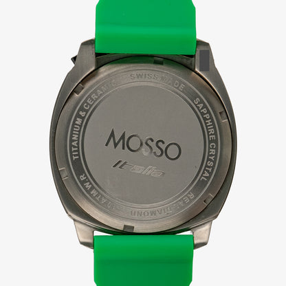 Mosso Italia Chronograph Green Dial Rubber 44mm