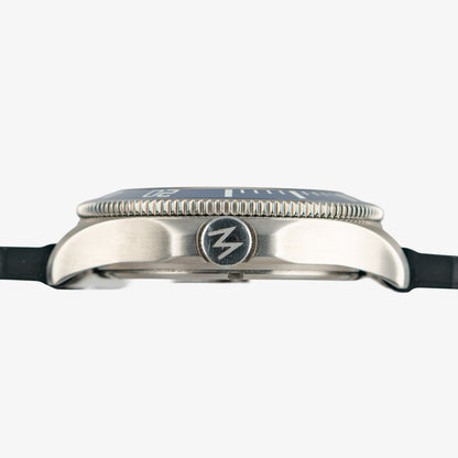 Mosso Sport Black Dial Blue Bezel Rubber 43mm