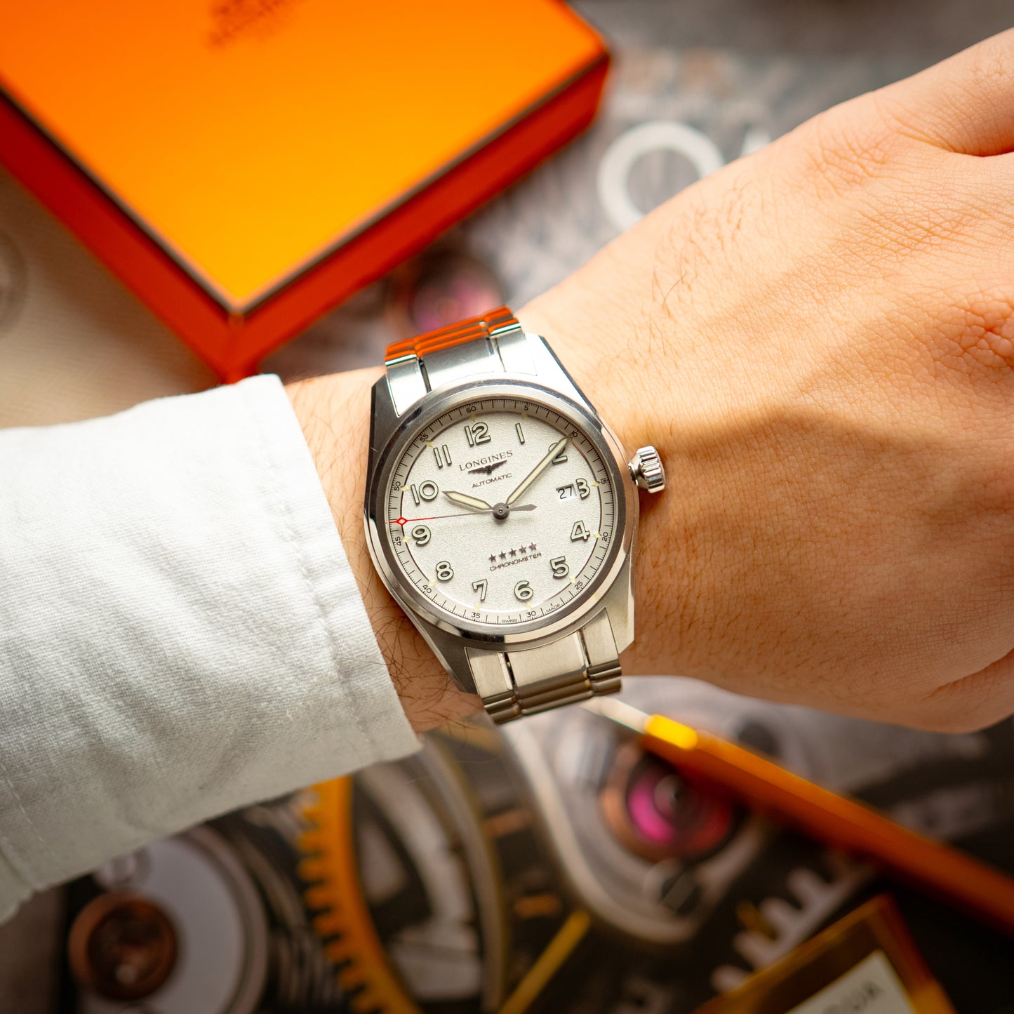 Longines Spirit Prestige Edition Silver Dial Steel 42mm