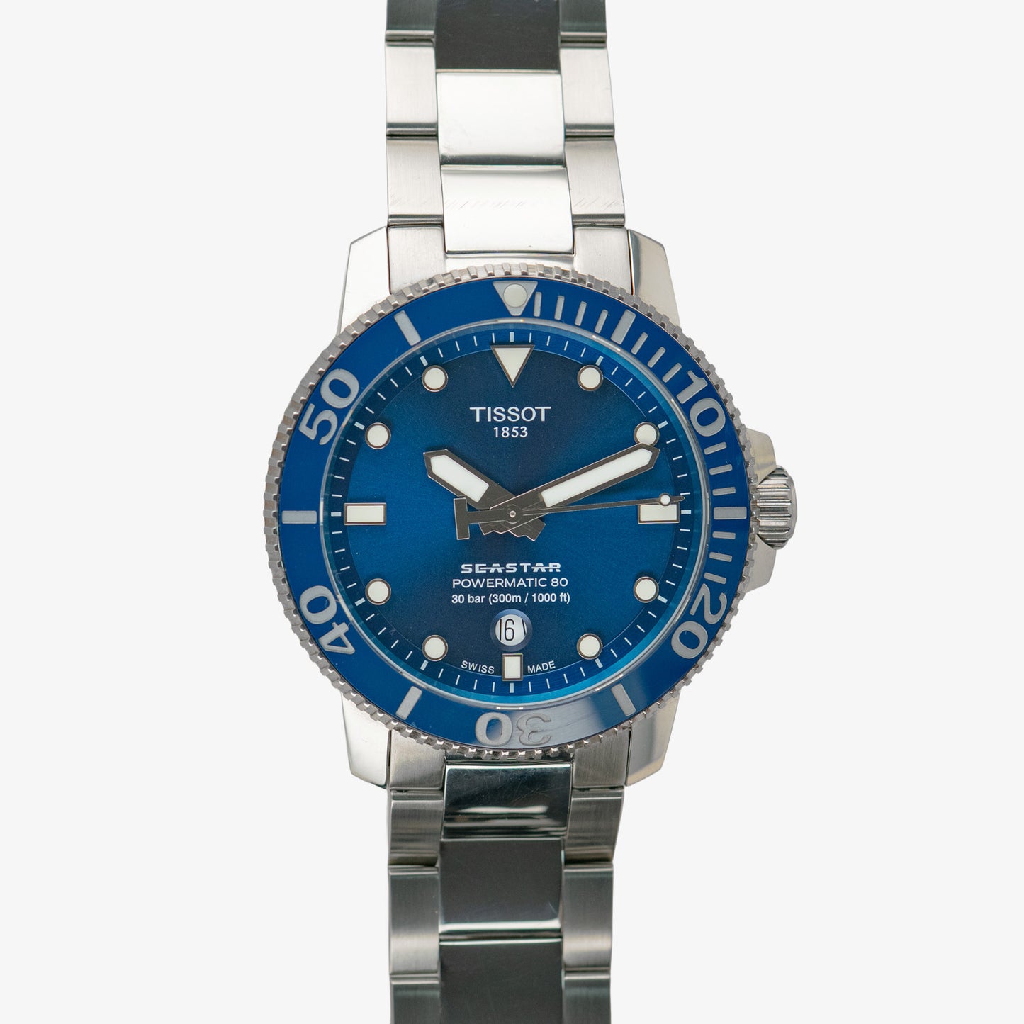Tissot Seastar 1000 Powermatic 80 Blue Dial Steel 43mm