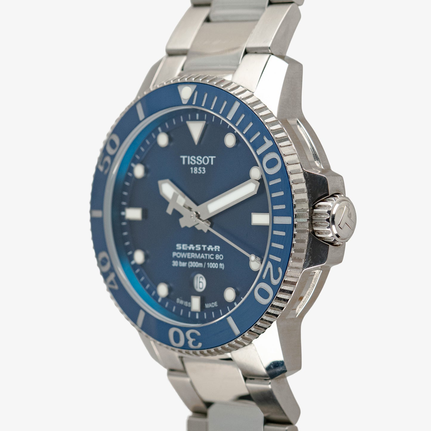 Tissot Seastar 1000 Powermatic 80 Blue Dial Steel 43mm