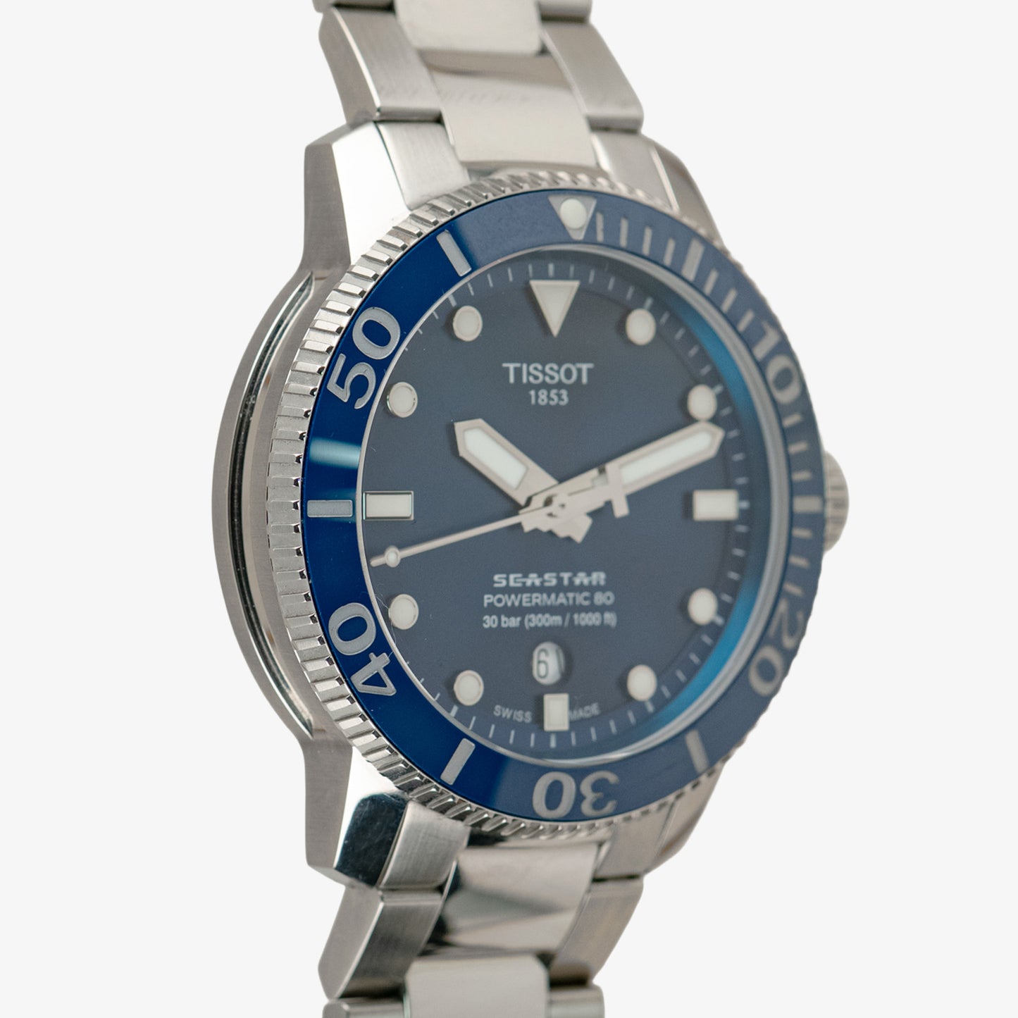 Tissot Seastar 1000 Powermatic 80 Blue Dial Steel 43mm