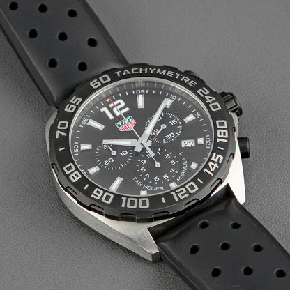 TAG Heuer Formula 1 Chronograph Black Dial Rubber 43mm