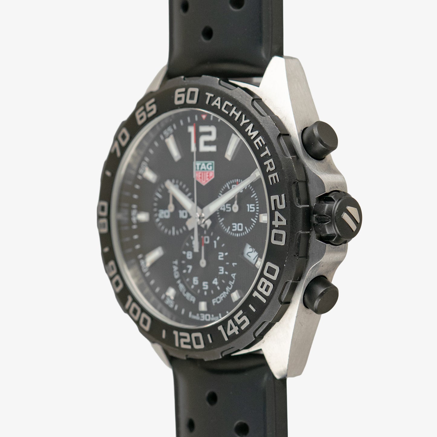 TAG Heuer Formula 1 Chronograph Black Dial Rubber 43mm