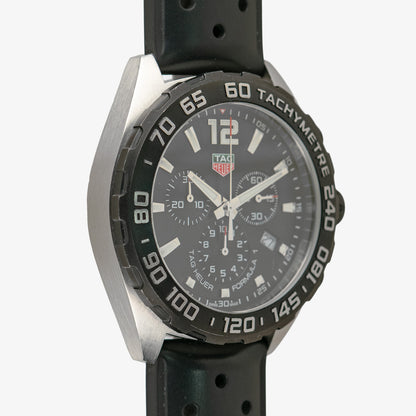 TAG Heuer Formula 1 Chronograph Black Dial Rubber 43mm
