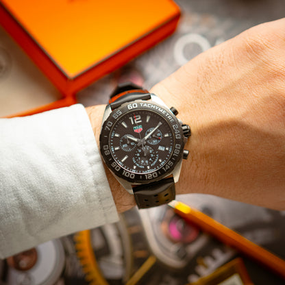 TAG Heuer Formula 1 Chronograph Black Dial Rubber 43mm