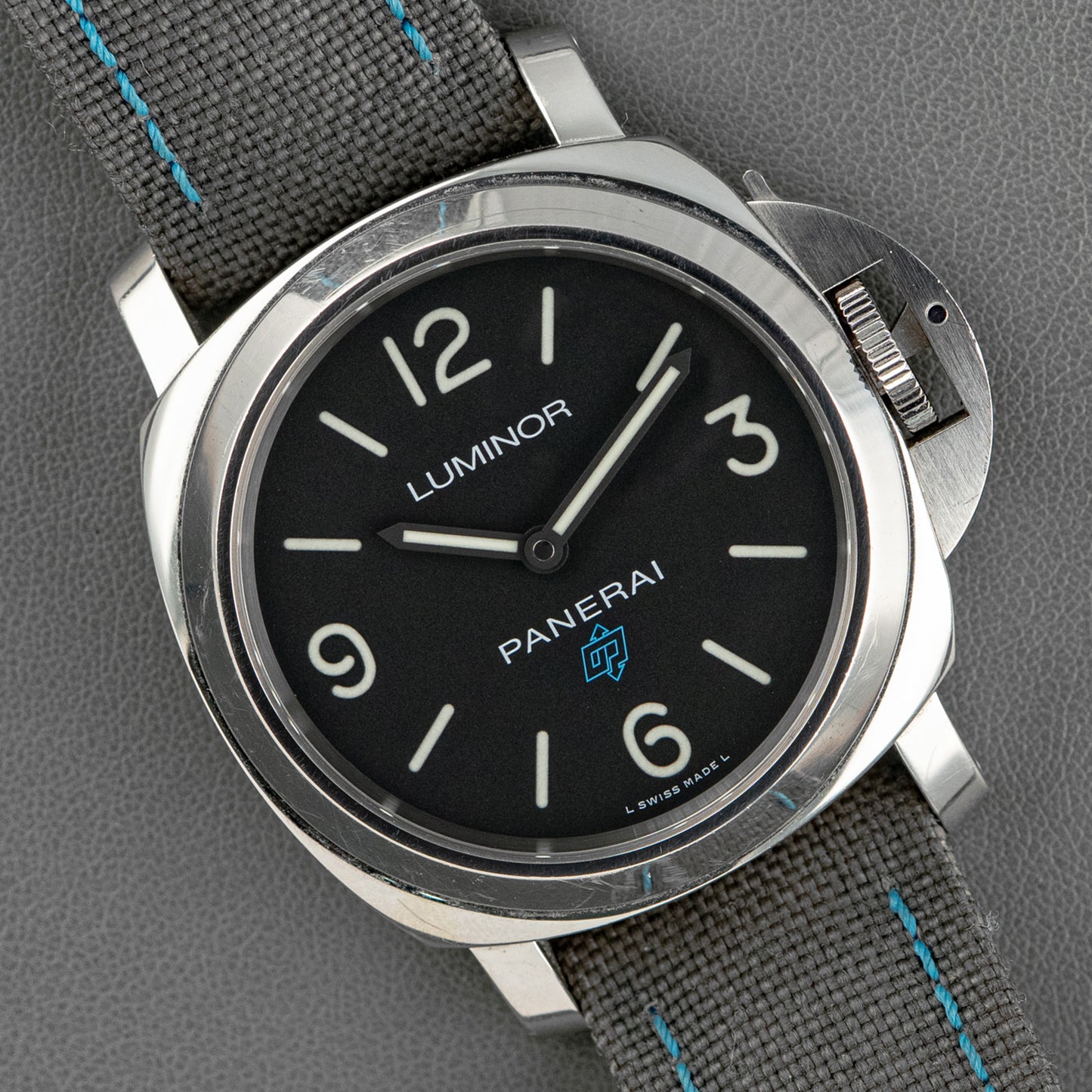 Panerai Luminor Logo PAM 774 Black Dial Fabric 44mm