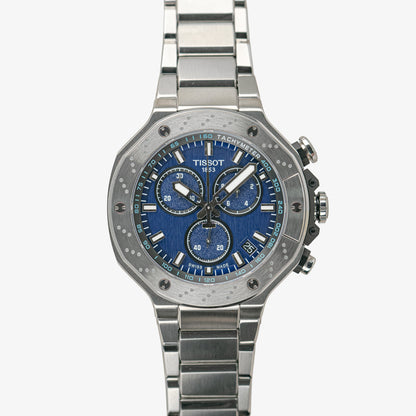 Tissot T-Race Chronograph Quartz Date Blue Dial 45mm