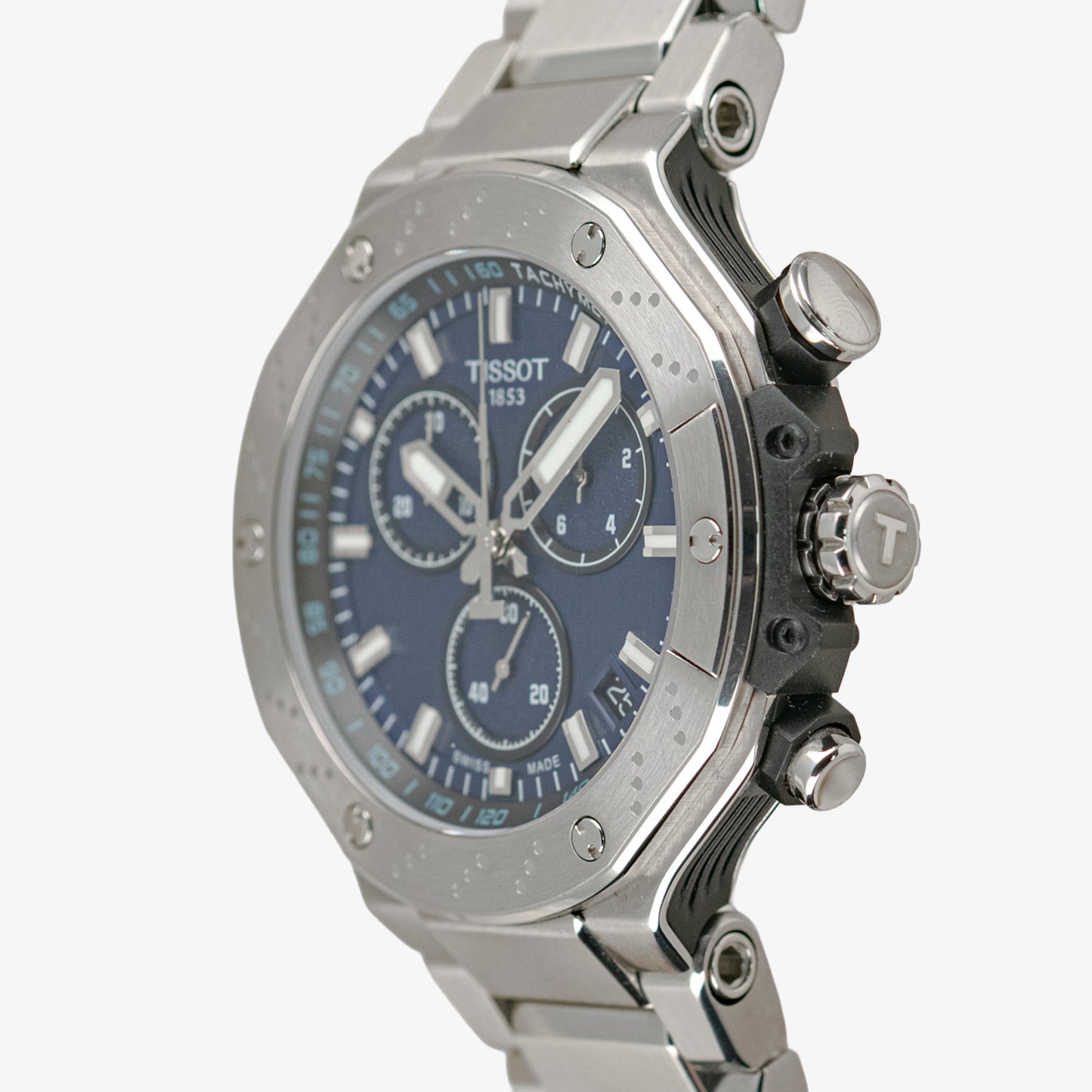 Tissot T-Race Chronograph Quartz Date Blue Dial 45mm