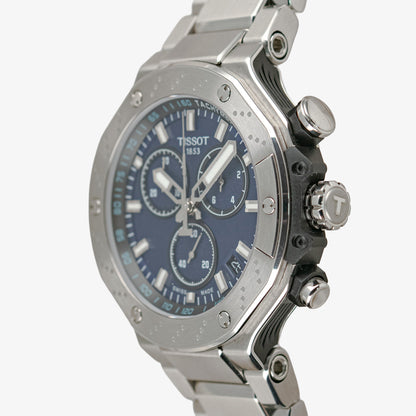 Tissot T-Race Chronograph Quartz Date Blue Dial 45mm