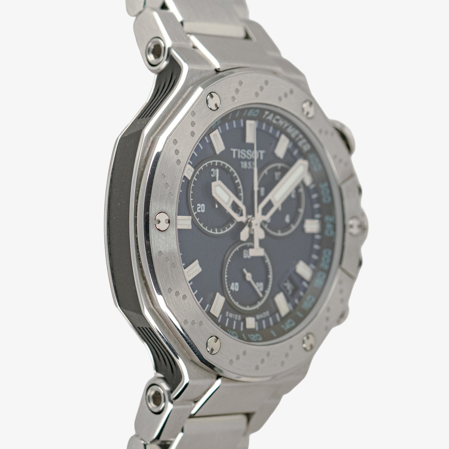 Tissot T-Race Chronograph Quartz Date Blue Dial 45mm