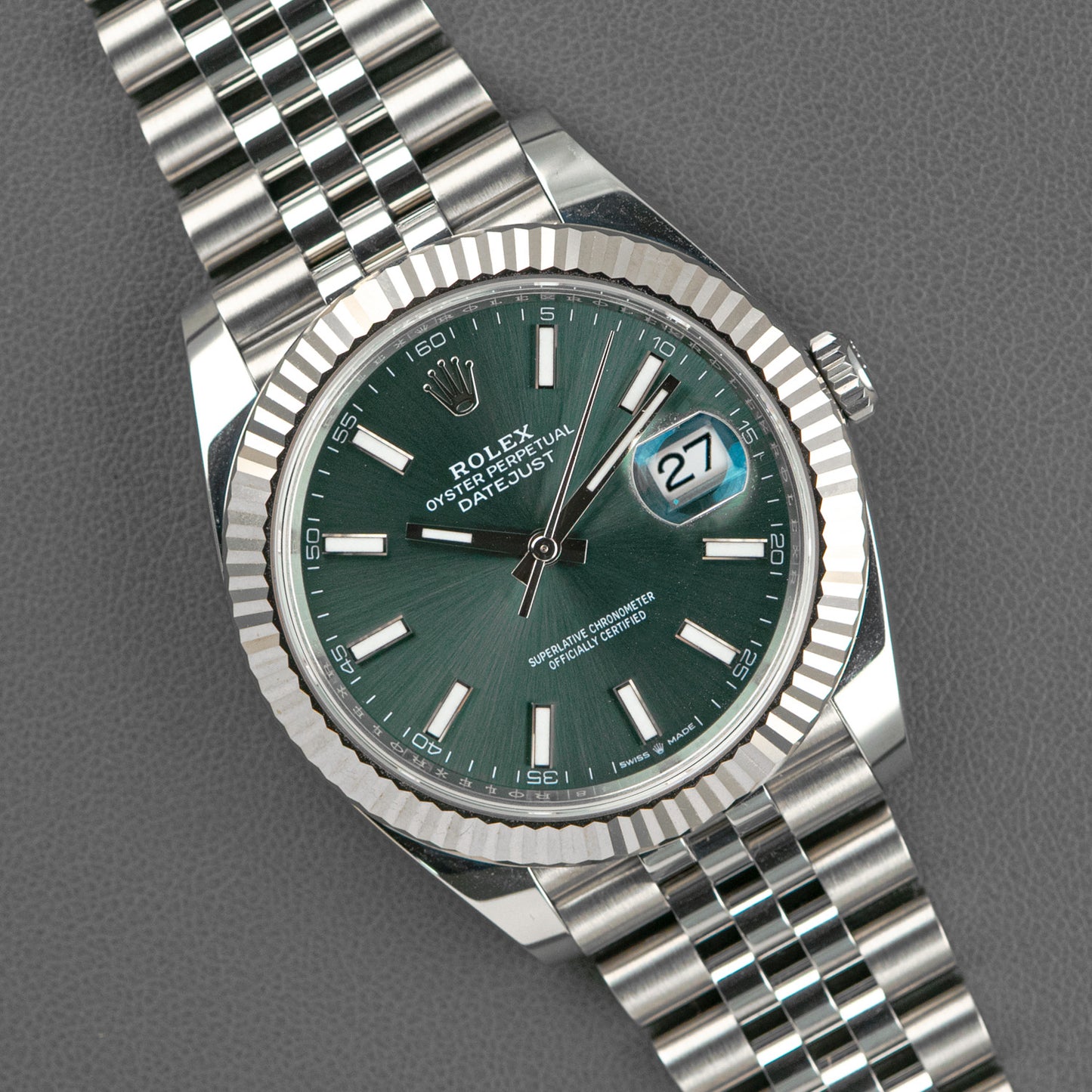 Rolex Datejust 41 Ref. 126334 Mint Green Dial 41mm