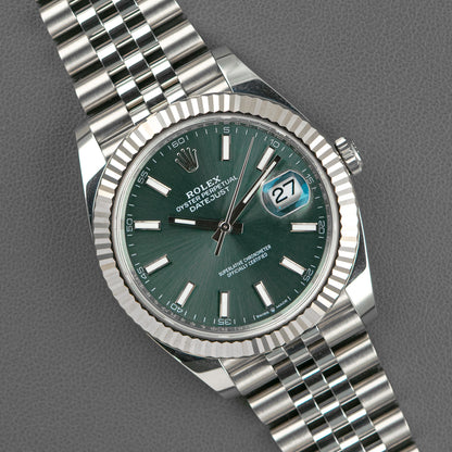 Rolex Datejust 41 Ref. 126334 Mint Green Dial 41mm