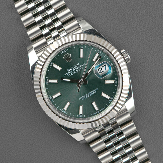Rolex Datejust 41 Ref. 126334 Mint Green Dial 41mm