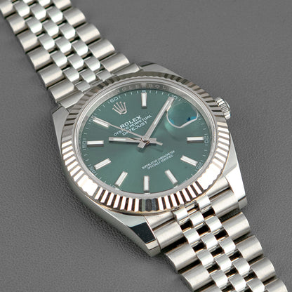 Rolex Datejust 41 Ref. 126334 Mint Green Dial 41mm