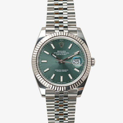 Rolex Datejust 41 Ref. 126334 Mint Green Dial 41mm