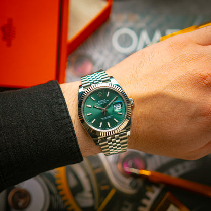 Rolex Datejust 41 Ref. 126334 Mint Green Dial 41mm
