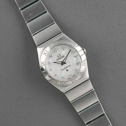 Omega Constellation Mother of Pearl Diamond Dial 25mm