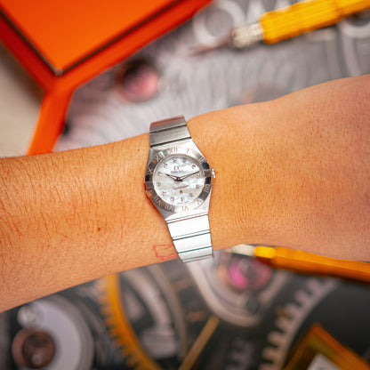 Omega Constellation Mother of Pearl Diamond Dial 25mm