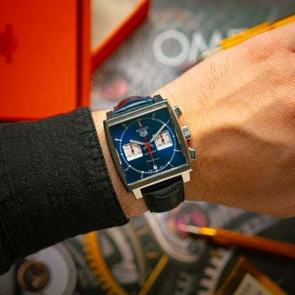 TAG Heuer Monaco Automatic Chronograph Blue Dial 39mm