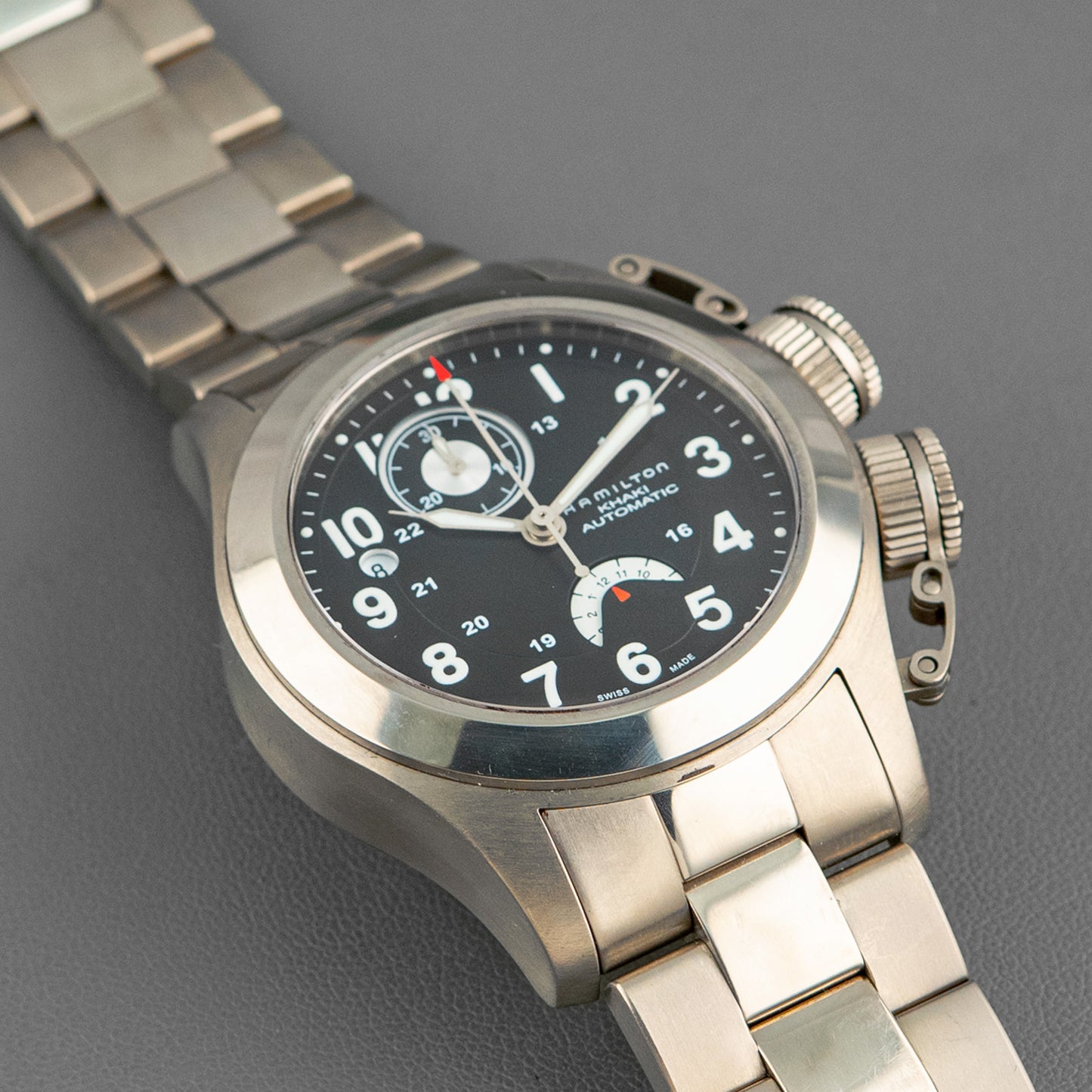 Hamilton Khaki Navy Frogman Auto Chrono Titanium 43mm