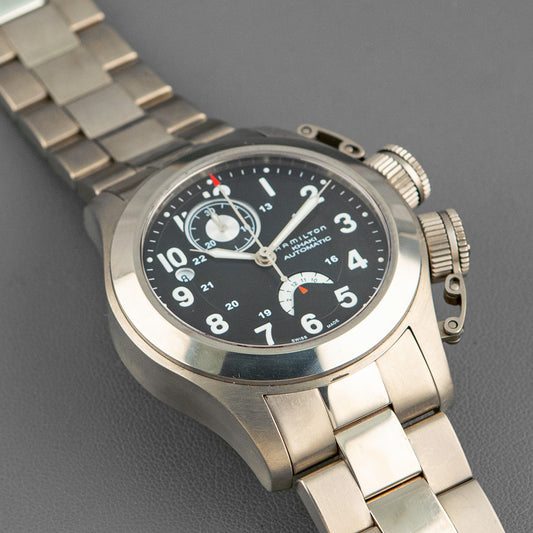 Hamilton Khaki Navy Frogman Auto Chrono Titanium 43mm