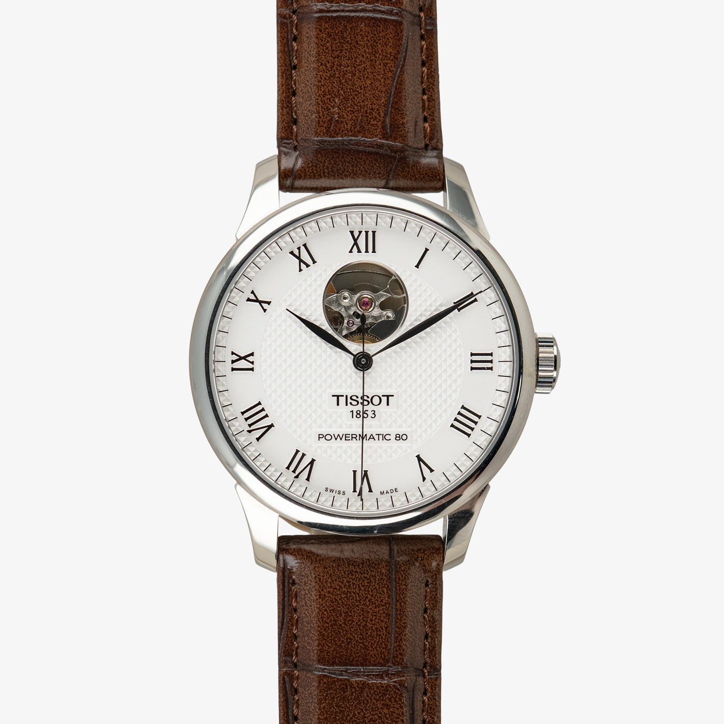 Tissot Le Locle Open Heart Powermatic 80 Silver Dial 39.3mm