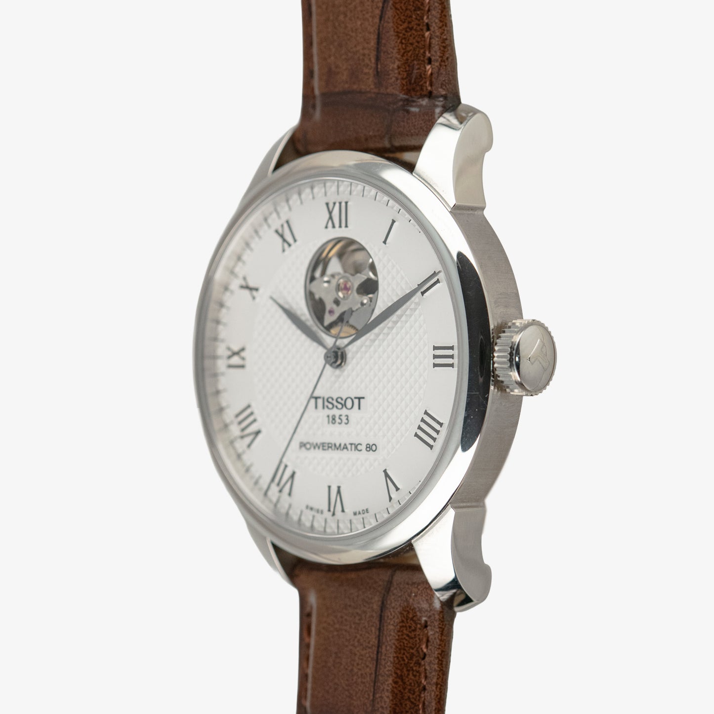 Tissot Le Locle Open Heart Powermatic 80 Silver Dial 39.3mm
