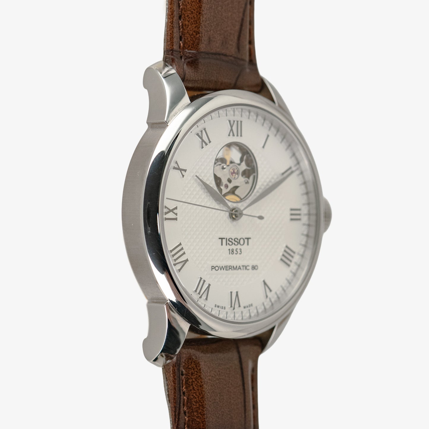 Tissot Le Locle Open Heart Powermatic 80 Silver Dial 39.3mm