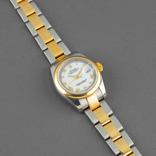 Rolex Datejust 179163 Two-Tone Roman Dial 26mm