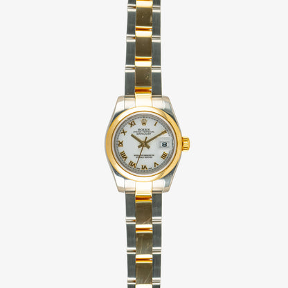Rolex Datejust 179163 Two-Tone Roman Dial 26mm