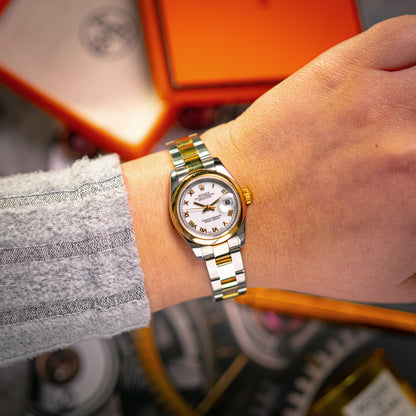 Rolex Datejust 179163 Two-Tone Roman Dial 26mm