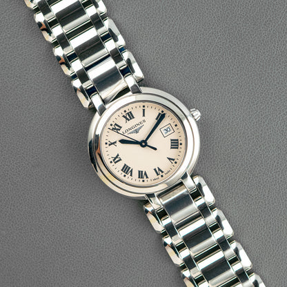 Longines PrimaLuna Quartz Silver Dial Date 30mm