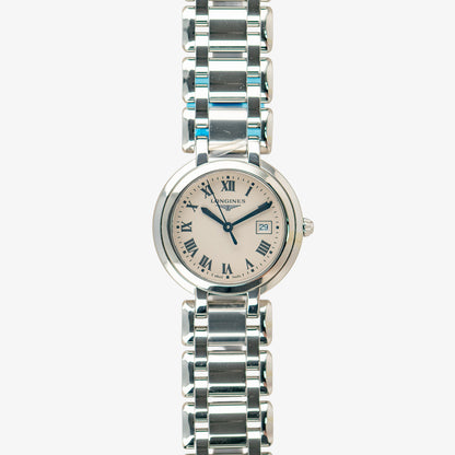 Longines PrimaLuna Quartz Silver Dial Date 30mm