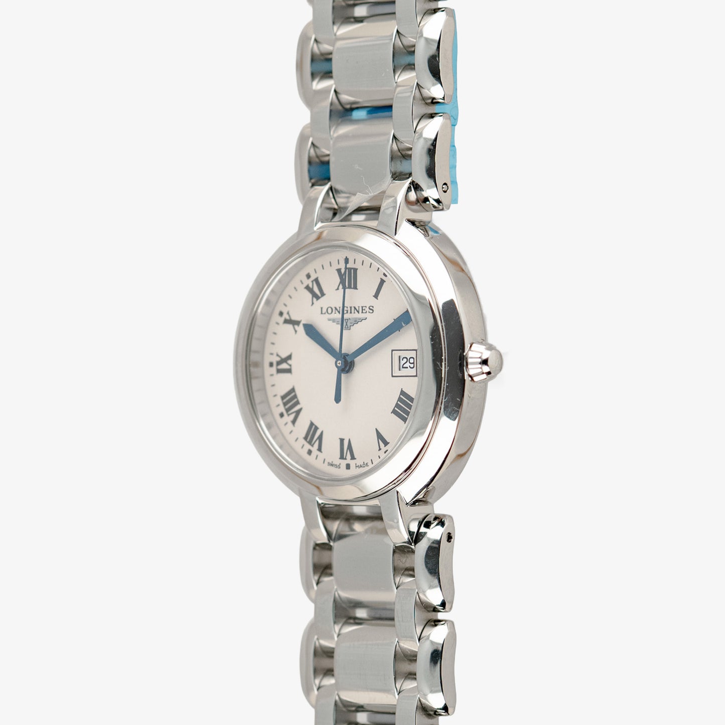 Longines PrimaLuna Quartz Silver Dial Date 30mm