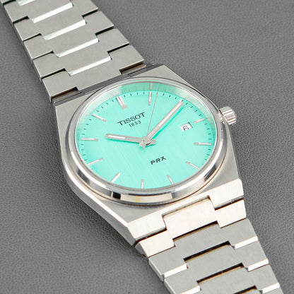 Tissot PRX Quartz Tiffany Blue Integrated Bracelet 40mm