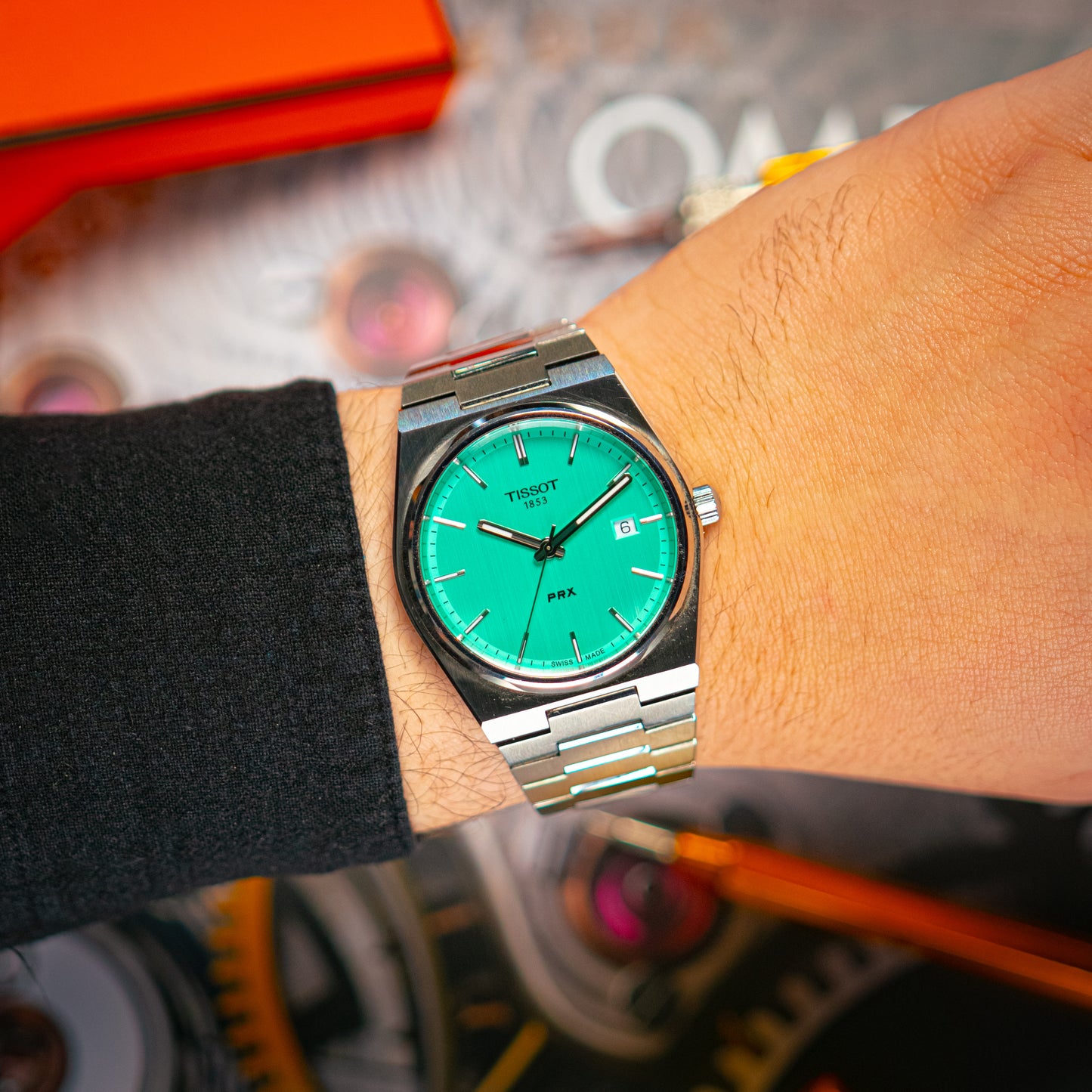 Tissot PRX Quartz Tiffany Blue Integrated Bracelet 40mm