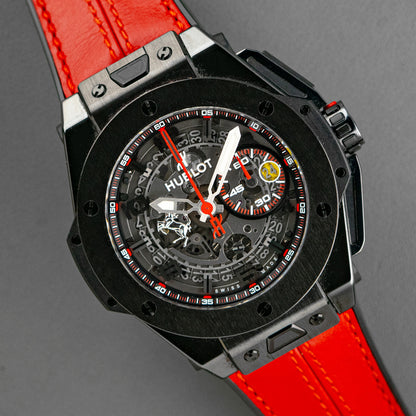 Hublot Big Bang Ferrari Unico Black Ceramic Skeleton 45mm