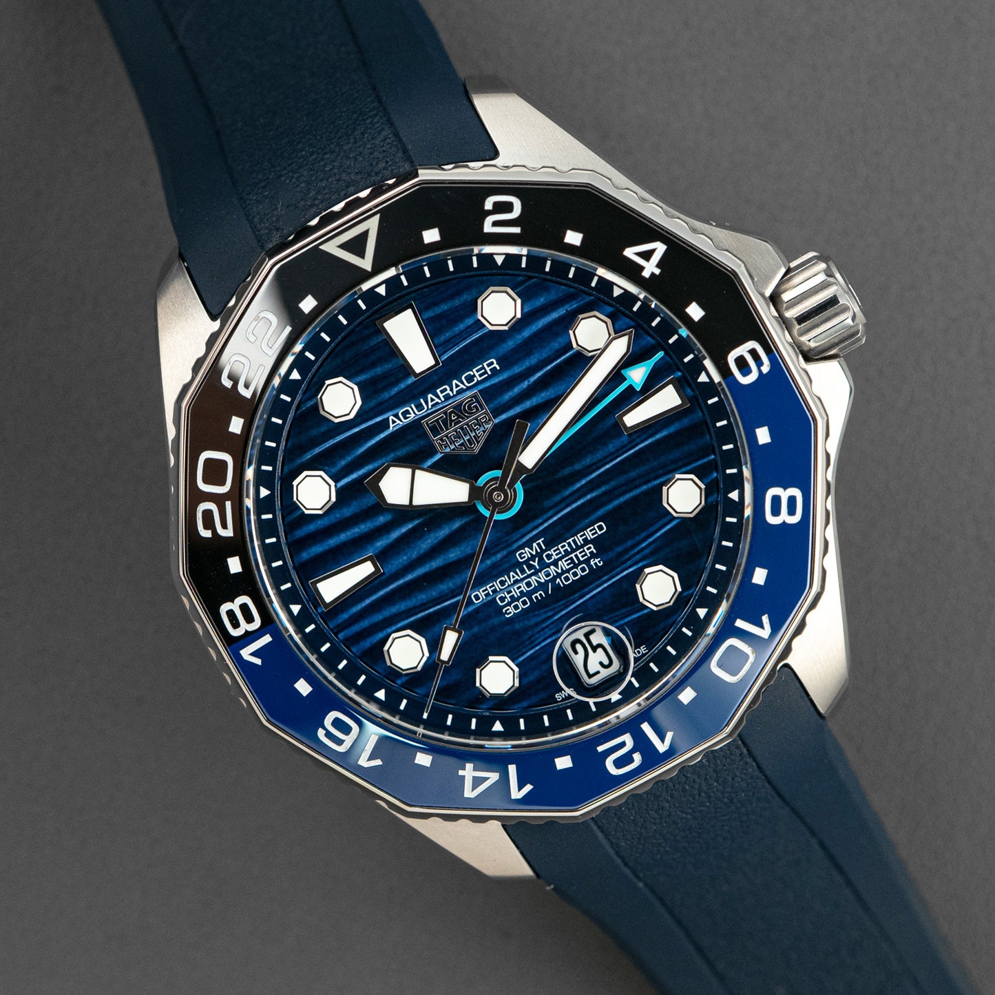 TAG Heuer Aquaracer Professional 300 GMT Blue Dial 42mm