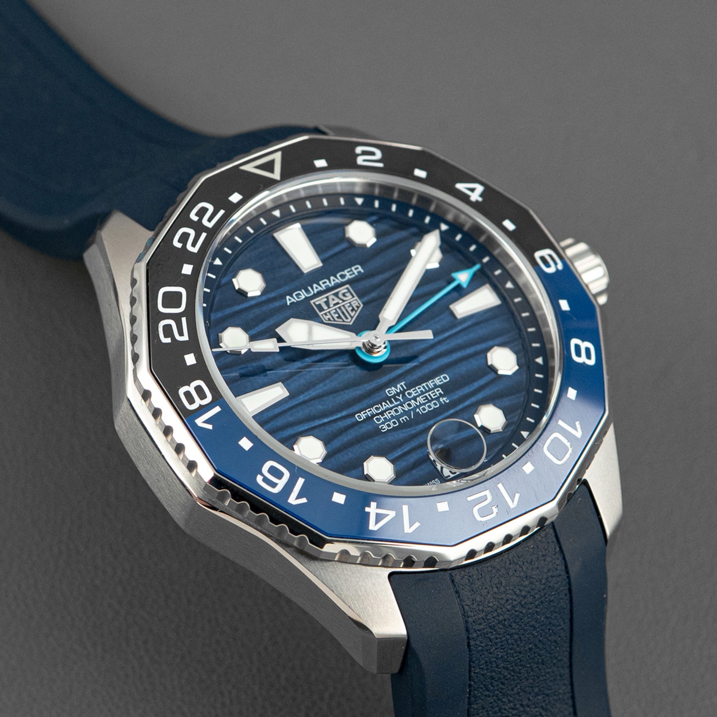 TAG Heuer Aquaracer Professional 300 GMT Blue Dial 42mm
