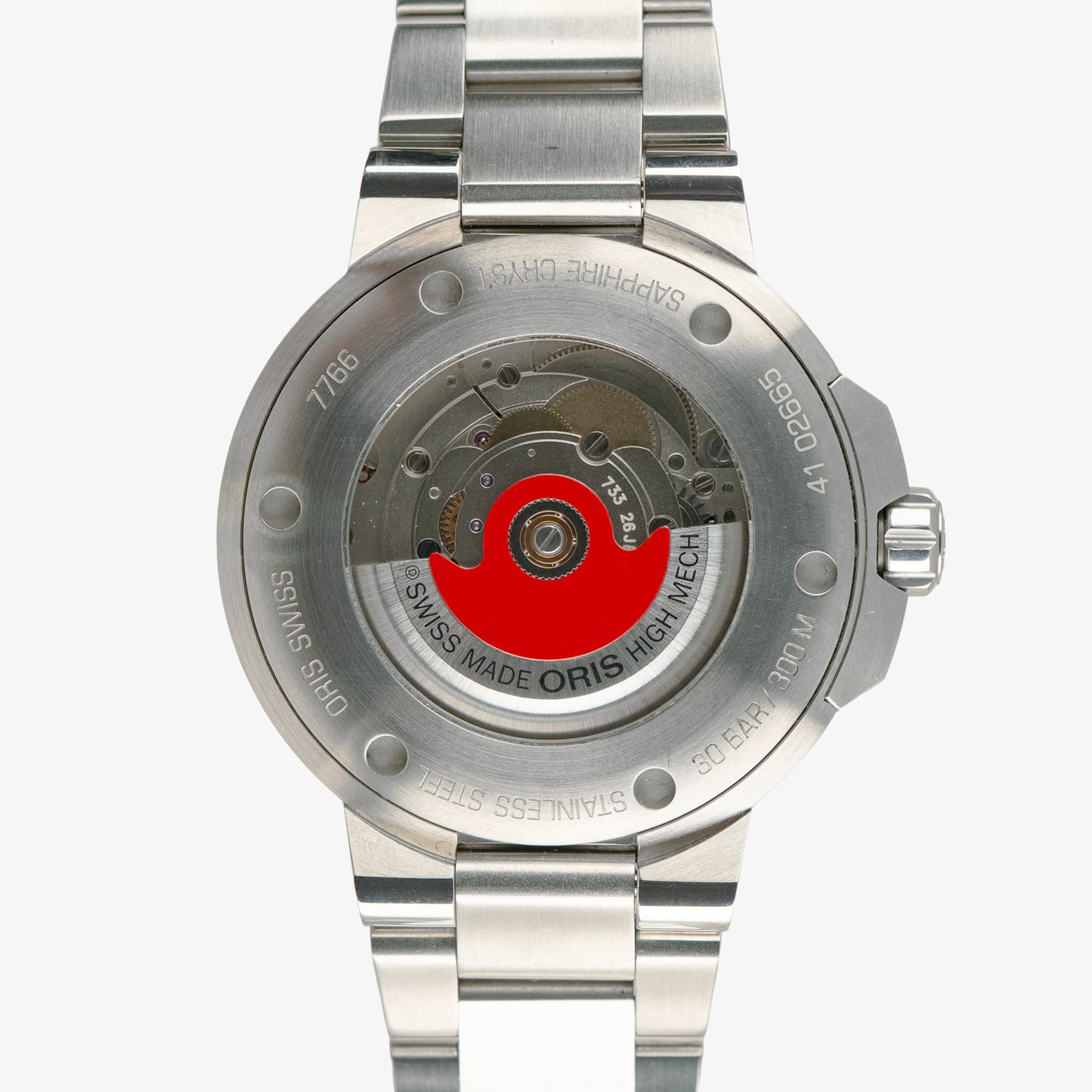 Oris Aquis Date 300M Cherry Red Dial Steel 41.5mm