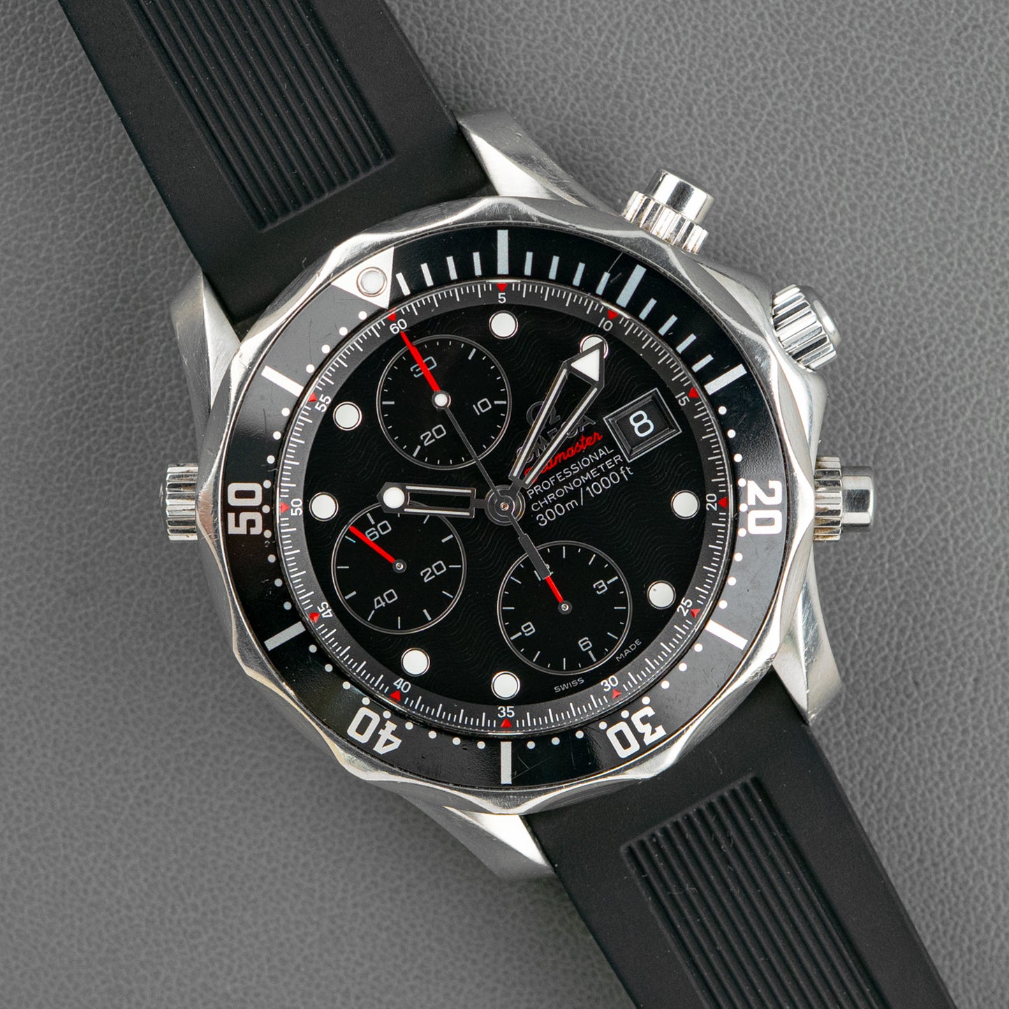 Omega Seamaster Diver 300M Chronograph Black Dial 41.5mm