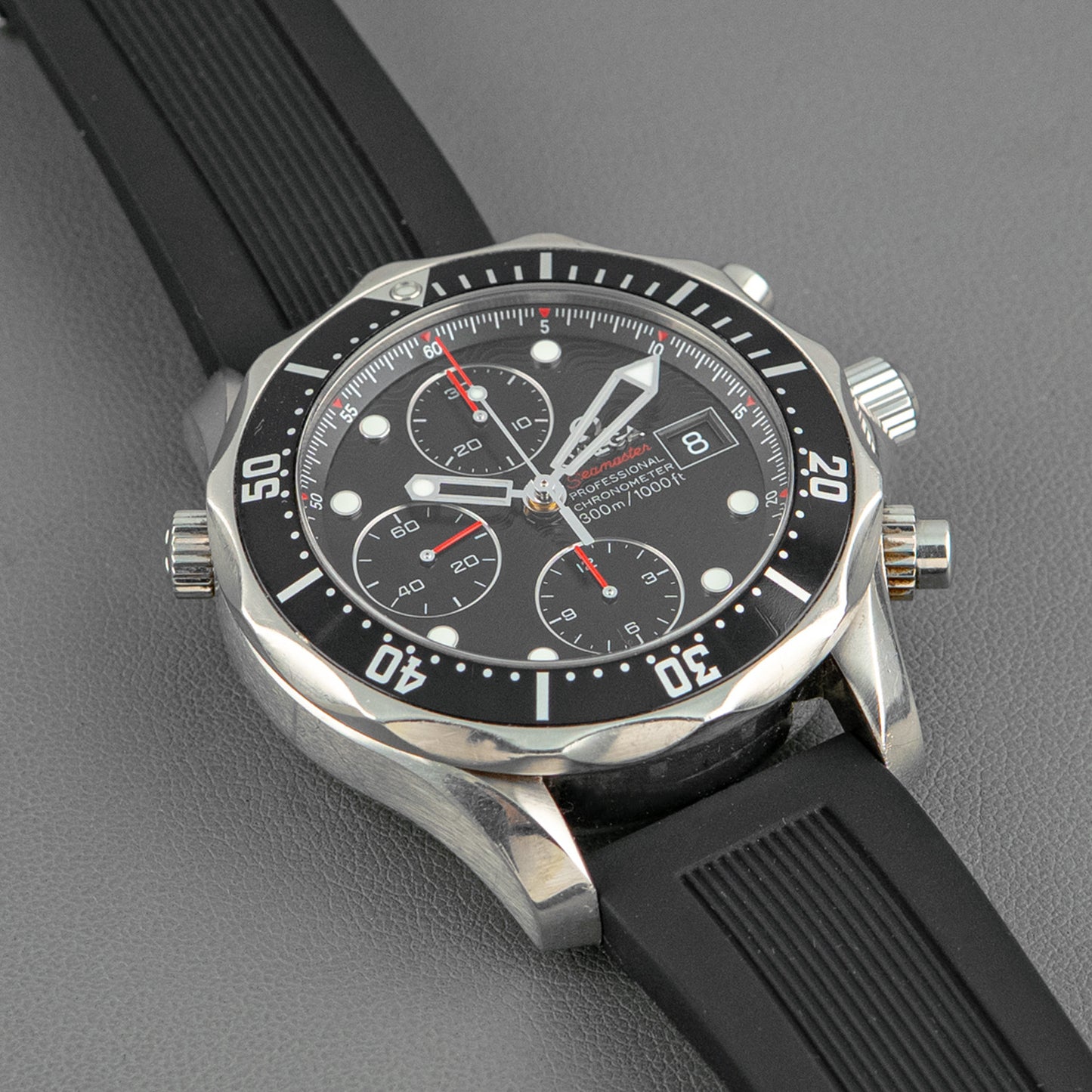 Omega Seamaster Diver 300M Chronograph Black Dial 41.5mm