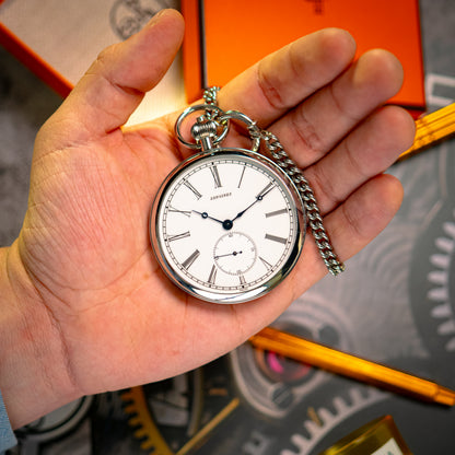 Longines Heritage Lépine 180th Anniversary White Dial 56mm